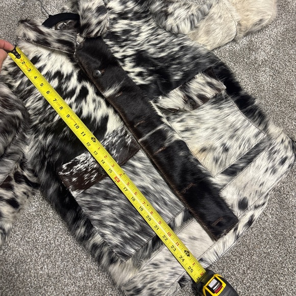 Cow Hair Western Leather Jacket - Picture 11 of 12